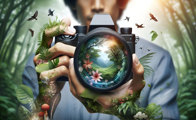 AI Photography Image Man holding Camera