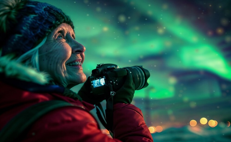 Grandma Holding Camera RVR School of Photography