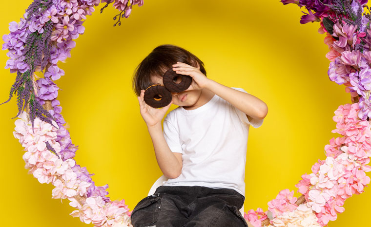 Background for Photography Boy Sitting