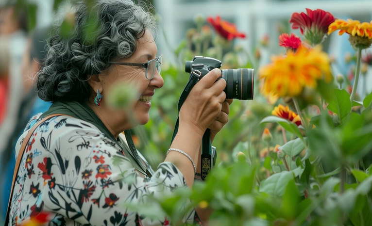 grandma with camera